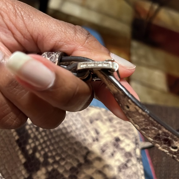 Michael Kors Snake Embossed Crossbody Bag - Picture 13 of 15